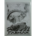 Farman motor car Poster B and W (407.FARMANB_W) 